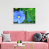 Kleine blauwe ventilator canvas afdruk (Insitu (Woonkamer))