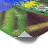  kleine blauwe ventilator poster (Hoek)