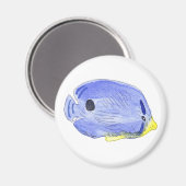 Kleine blauwe vismagneet magneet (Voorkant / Achterkant)