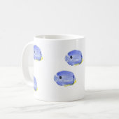 Kleine blauwe vissoorten Mokken en drinkkware (Voorkant links)