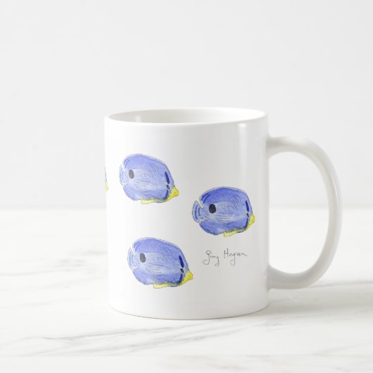 Kleine blauwe vissoorten Mokken en drinkkware (Rechts)