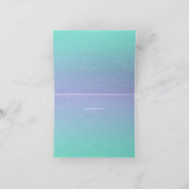 Kleine Blauwe Vogel Bloemen Dank u kaart (Binnen)