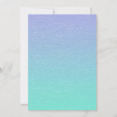 Kleine Blauwe Vogel Bloemen Verjaardagsfeest Uitno Kaart (Achterkant)