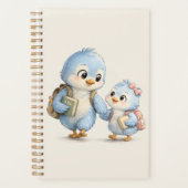 Kleine Blauwe Vogel Dagelijkse Planner Notitieboek (Voorkant)