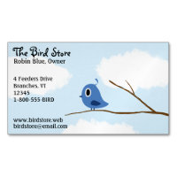 Kleine blauwe vogel op een boomtak