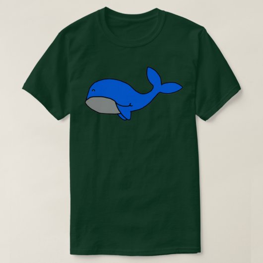 Kleine blauwe walvis 2 t-shirt (Design voorkant)