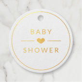 Kleine Blauwgroen Waterverf Baby shower Dank je we Bedankjes Labels (Voorkant)