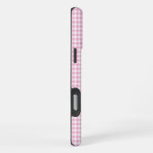 Kleine Bleke Roze Gingham Handtekening iPhone Hoesje (Rechterkant)