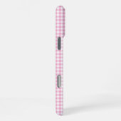 Kleine Bleke Roze Gingham Handtekening iPhone Hoesje (Rechterkant)
