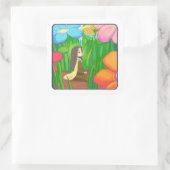 Kleine Bloem - St. Thérèse van Lisieux Vierkante Sticker (Tas)