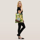 Kleine bloem tote bag (Op model)