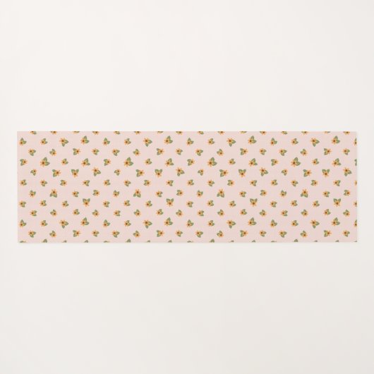 Kleine bloem Yoga Mat (Achterkant (horizontaal))