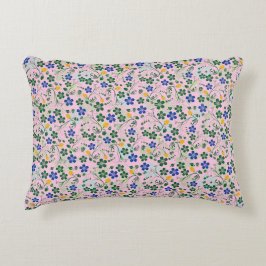 Kleine bloemen 13.w LPink BG Accent Kussen