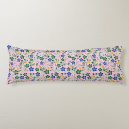 Kleine bloemen 13.w LPink BG Lichaamskussen