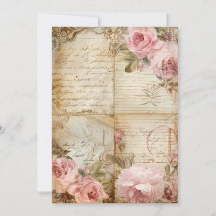 Kleine Bloemen Baby Shower   Zachte Pastels Kaart