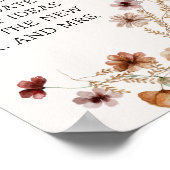  kleine bloemen Datum nacht Poster (Hoek)