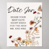  kleine bloemen Datum nacht Poster (Voorkant)