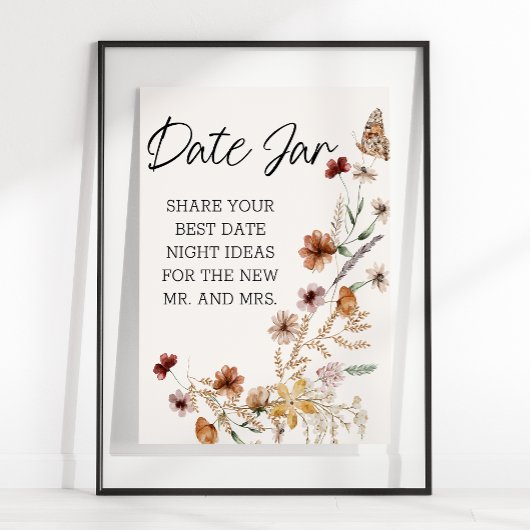 kleine bloemen Datum nacht Poster