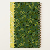 KLEINE BLOEMEN GROEN & GEEL NOTITIEBOEK (Achterkant)