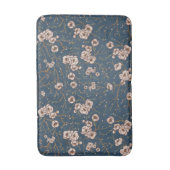 Kleine bloemen lichtblauw patroon badmat (Voorkant Verticaal)