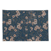 Kleine bloemen lichtblauw patroon kussensloop (Achterkant-Rechts)