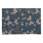 Kleine bloemen lichtblauw patroon kussensloop (Voorkant-Rechts)