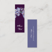 Kleine bloemen mini visitekaartje (Voorkant / Achterkant)