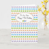 Kleine bloemen op elke leeftijd verjaardag kaart (Gele Bloem)