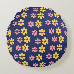 Kleine bloemen patroon bevestigen rond kussen