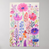  kleine bloemen poster (Voorkant)
