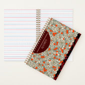 KLEINE BLOEMEN ROOD & GROEN NOTITIEBOEK (Binnen)