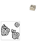 Kleine bloemen rubberstempel (Gestempeld)