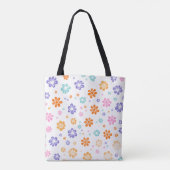 Kleine bloemen tote bag (Achterkant)
