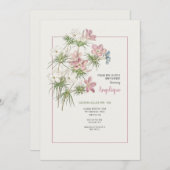 Kleine bloemendouche kaart (Voorkant / Achterkant)