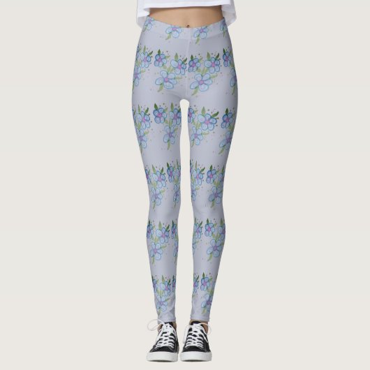 Kleine bloemige Leggings (Voorkant)