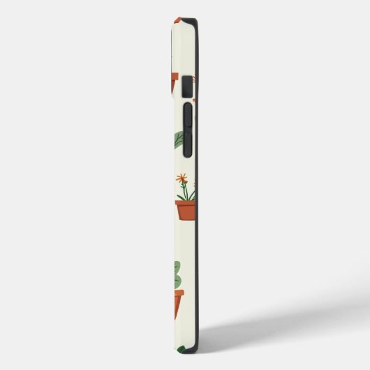 Kleine bloempot iPhone case (Achterkant / Links)