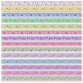 Kleine bloemrandjes kleuren assortiment sticker (Voorkant)