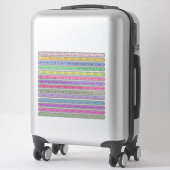 Kleine bloemrandjes kleuren assortiment sticker (Koffer)