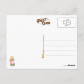 Kleine blonde prinses met kroon briefkaart (Achterkant)