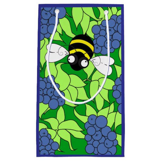 Kleine Blueberry Gift Bag Klein Cadeauzakje (Voorkant)