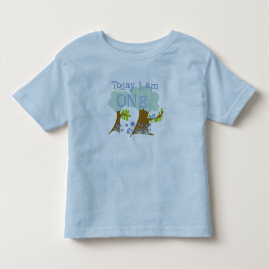 Kleine Bluebird 1e verjaardag Tshirts en geschenke (Voorkant)