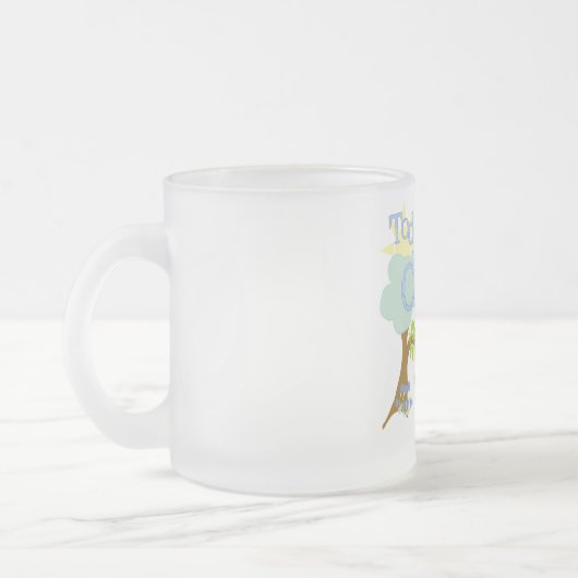 Kleine Bluebird 1e verjaardag Tshirts en geschenke Matglas Koffiemok (Links)