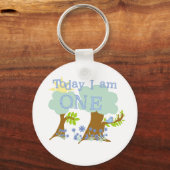 Kleine Bluebird 1e verjaardag Tshirts en geschenke Sleutelhanger (Voorkant)