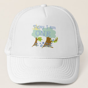 Kleine Bluebird 1e verjaardag Tshirts en geschenke Trucker Pet
