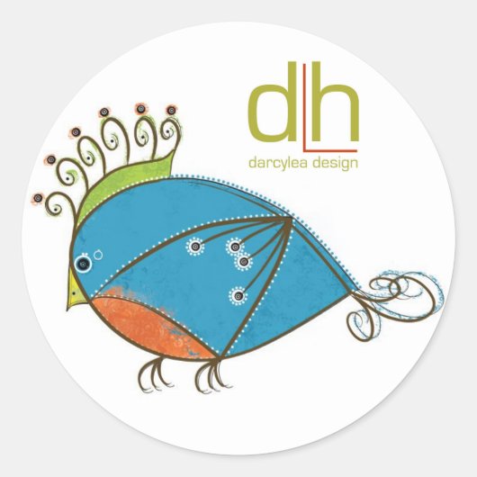 Kleine Bluebird Stickers (Voorkant)