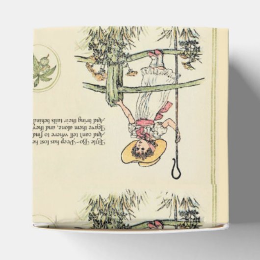 Kleine Bo-Peep: Klassieke Kate Greenaway Kwekerij Bedankdoosjes (Bovenkant)