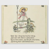 Kleine Bo-Peep: Klassieke Kate Greenaway Kwekerij Cadeaupapier (Vlak)