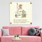 Kleine Bo-Peep: Klassieke Kate Greenaway Kwekerij Canvas Afdruk (Insitu (Woonkamer))
