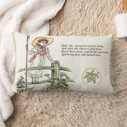 Kleine Bo-Peep: Klassieke Kate Greenaway Kwekerij Kussen (Deken)