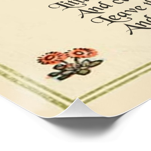 Kleine Bo-Peep: Klassieke Kate Greenaway Kwekerij Perfect Poster (Hoek)